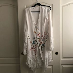 bohemian fringe dress